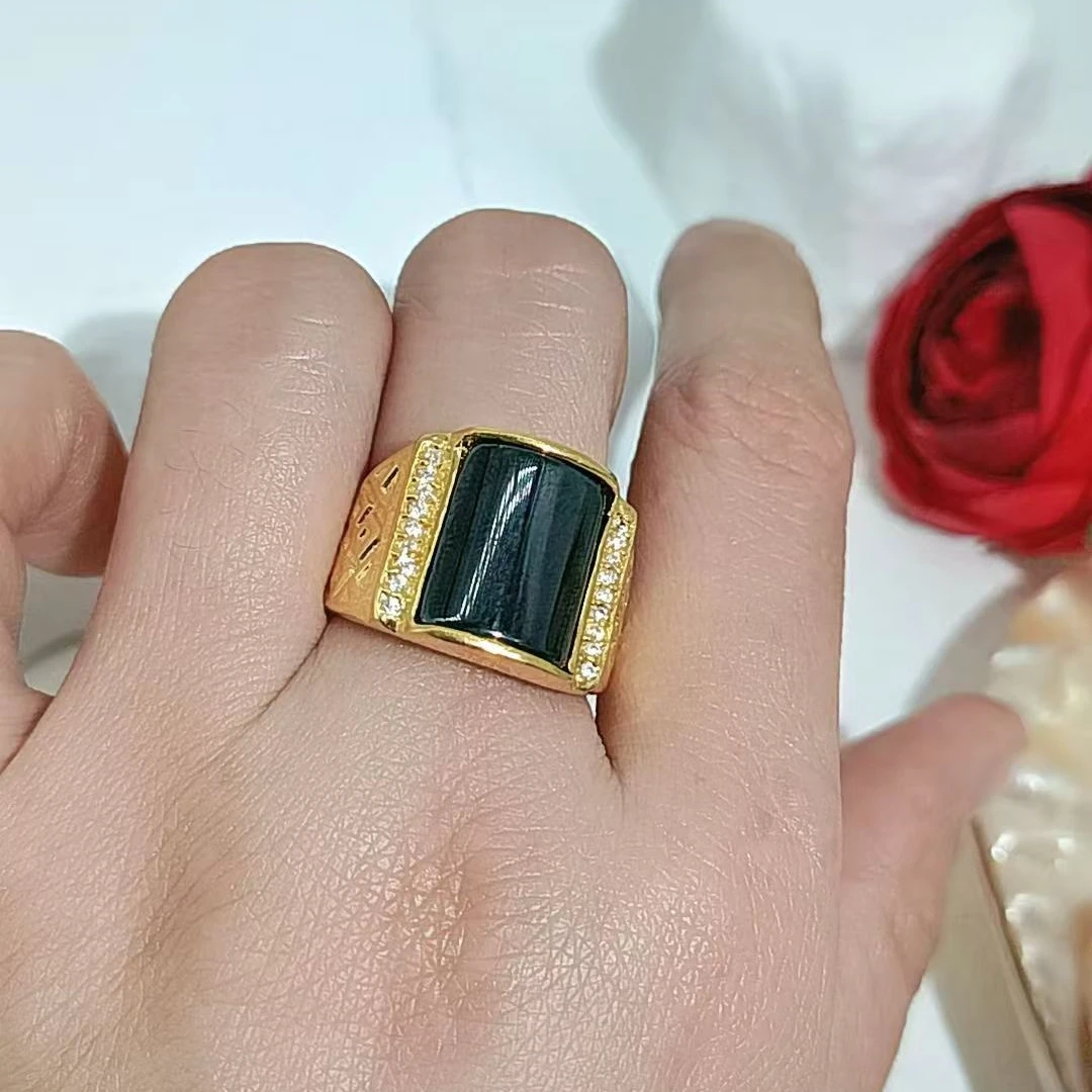 合金戒指  戒指气质轻奢时尚百搭复古金色中古素款