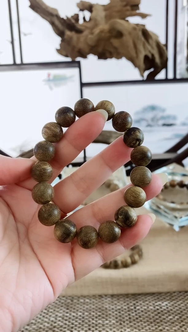 沉香手串文莱百年老料13Mm单圈