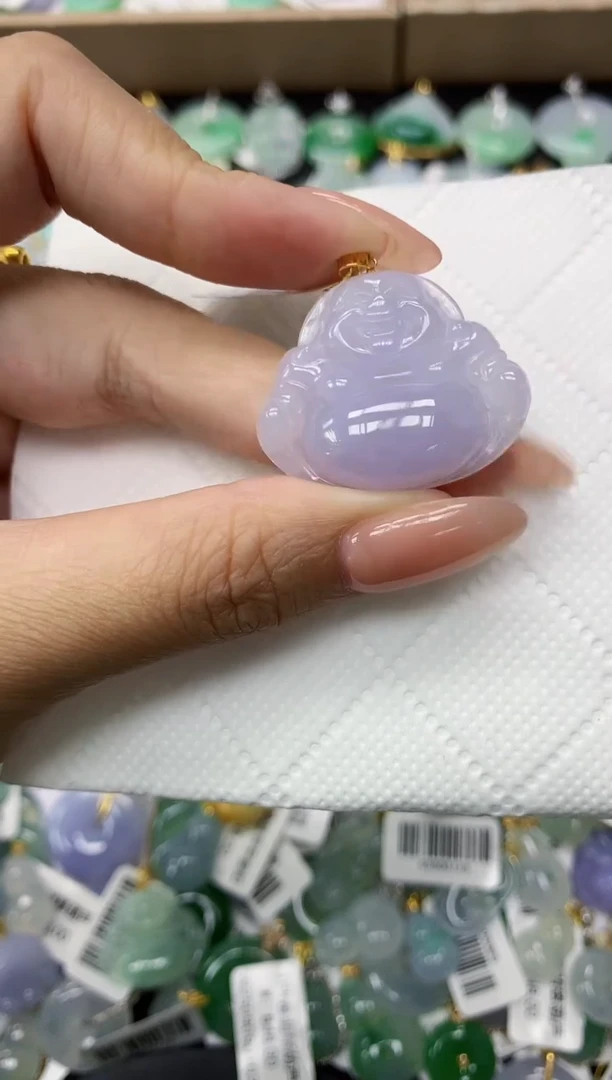 颈饰18K金镶嵌翡翠11111111111