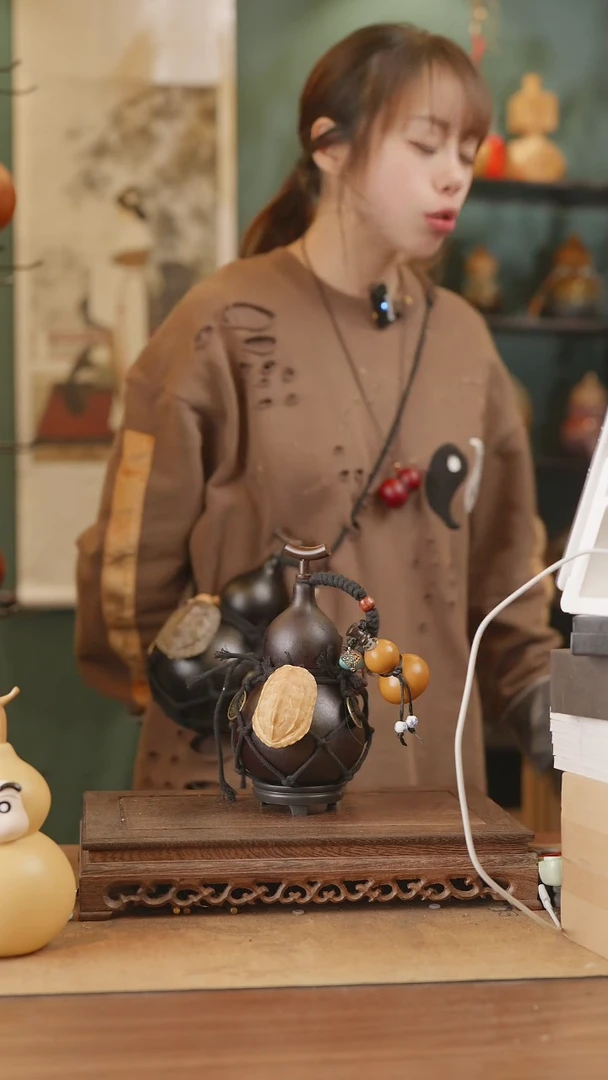 【闪购商品】326号精品天然大漆工艺防渗内胆酒葫芦~