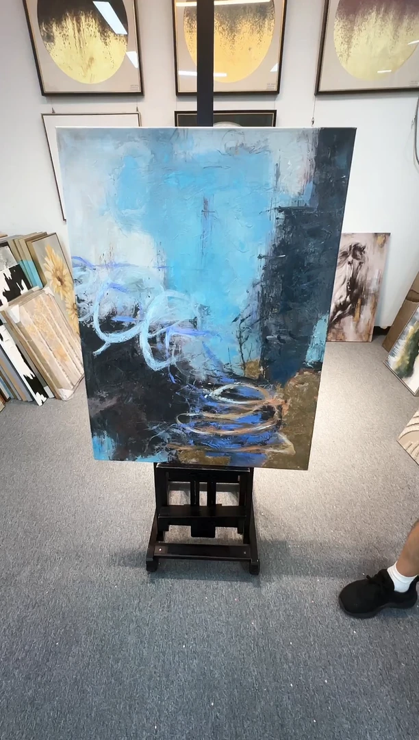 168现代艺术装饰画油画75cm*100cm
