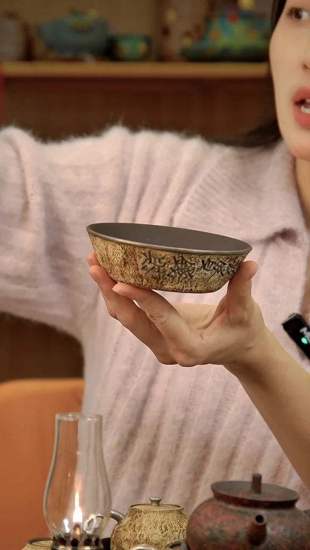 言野手作 粉引仿古万贯钱财壶承