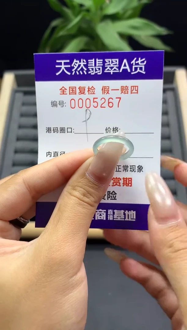 未镶嵌戒指翡翠天然  5267