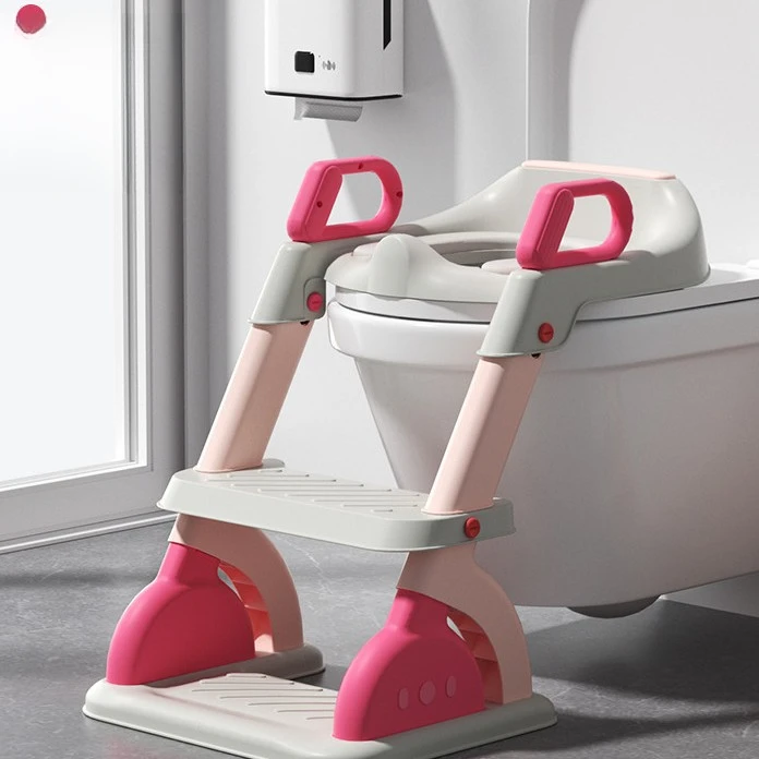 儿童独立如厕阶梯式马桶梯防滑折叠pu坐便圈宝宝阶梯坐便器马桶圈