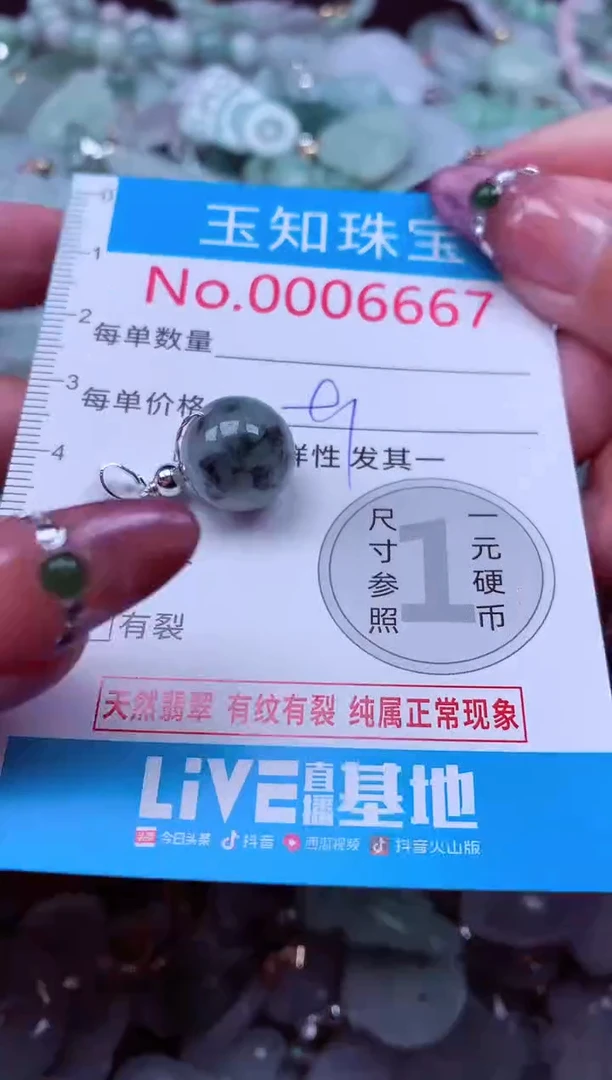 吊坠(不含链)未镶嵌翡翠6667
