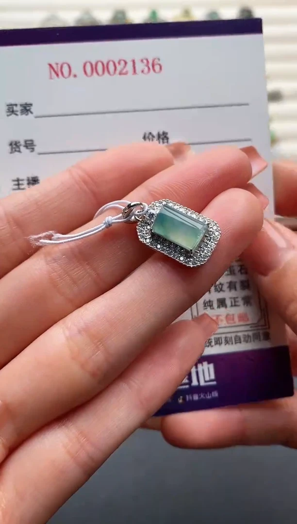 银S925镶嵌戒指翡翠77777+1