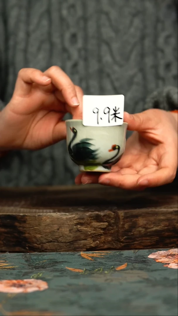 【闪购商品】杯釉下彩手工手绘同款陶器