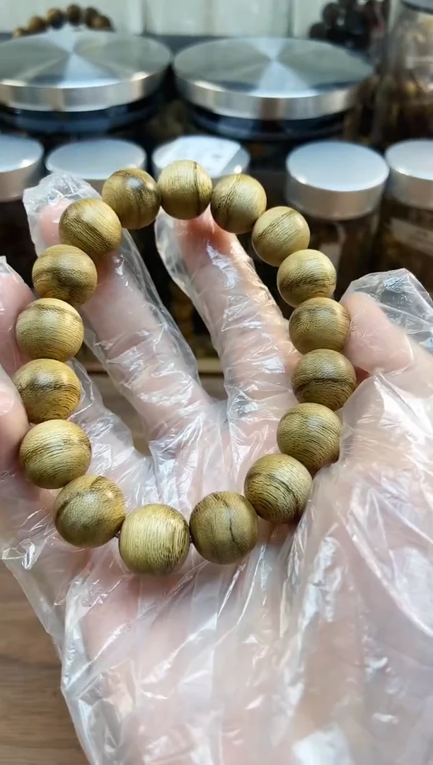 沉香手串卓CSM016-2正区文莱卡13mm12g+天然野多样性发一