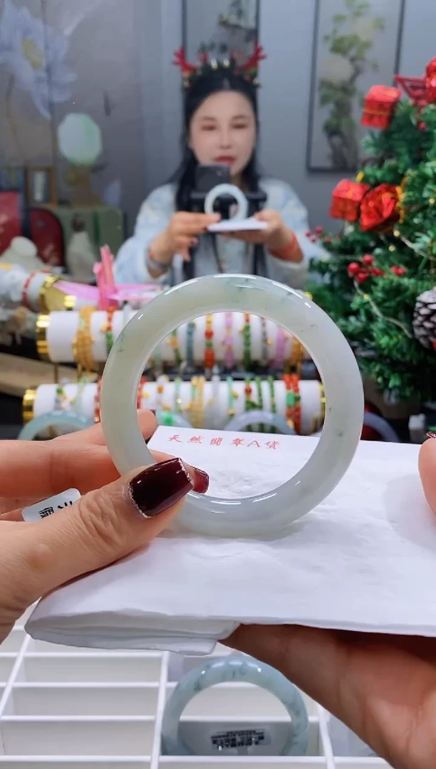 未镶嵌手镯翡翠129号圆条55.7/11.0*10.7