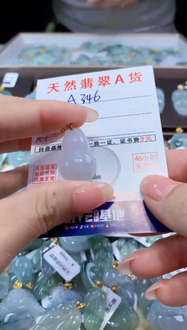 颈饰未镶嵌翡翠天然翡翠A货挂件