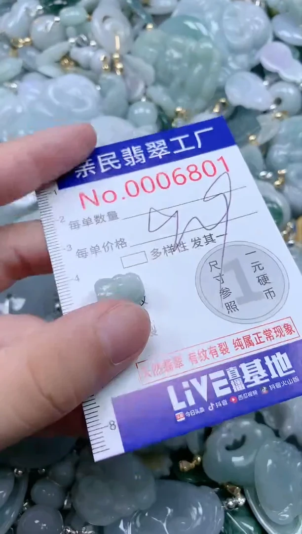 翡翠未镶嵌吊坠(不含链)6801