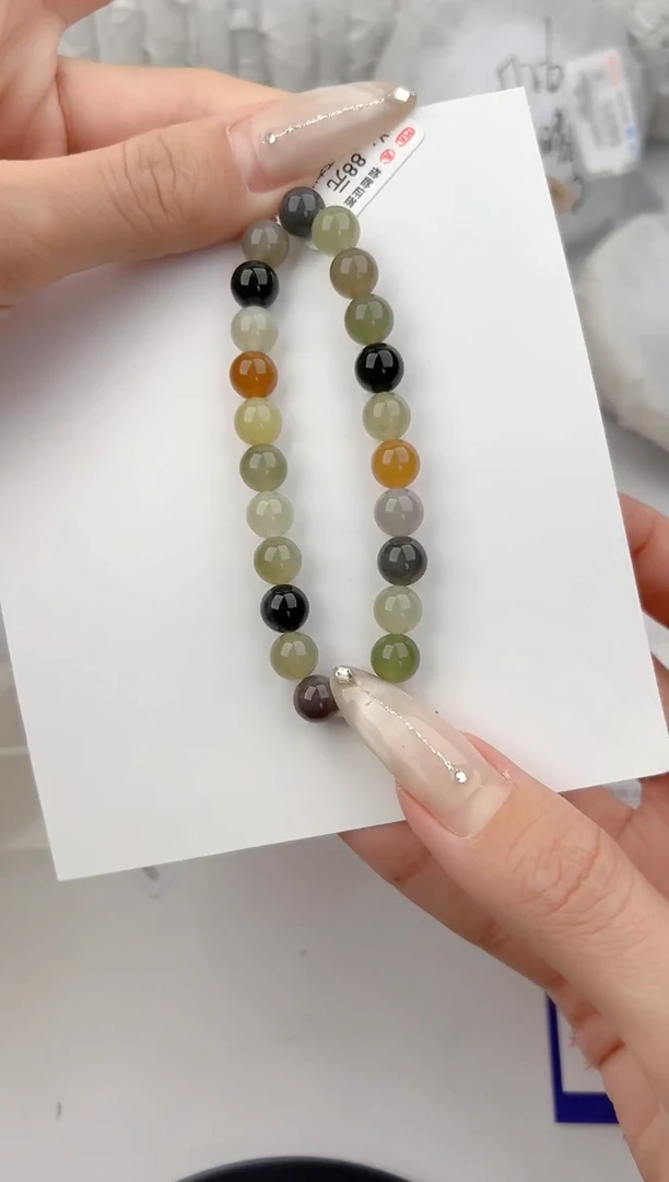 手链未镶嵌和田玉1颜色微差无瑕疵