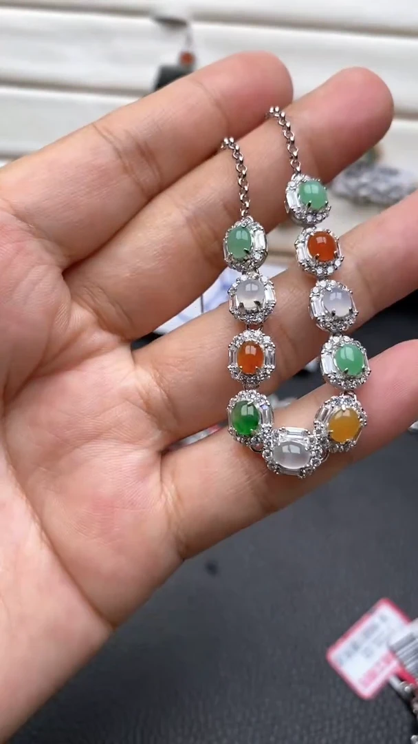 银S925镶嵌戒指翡翠1