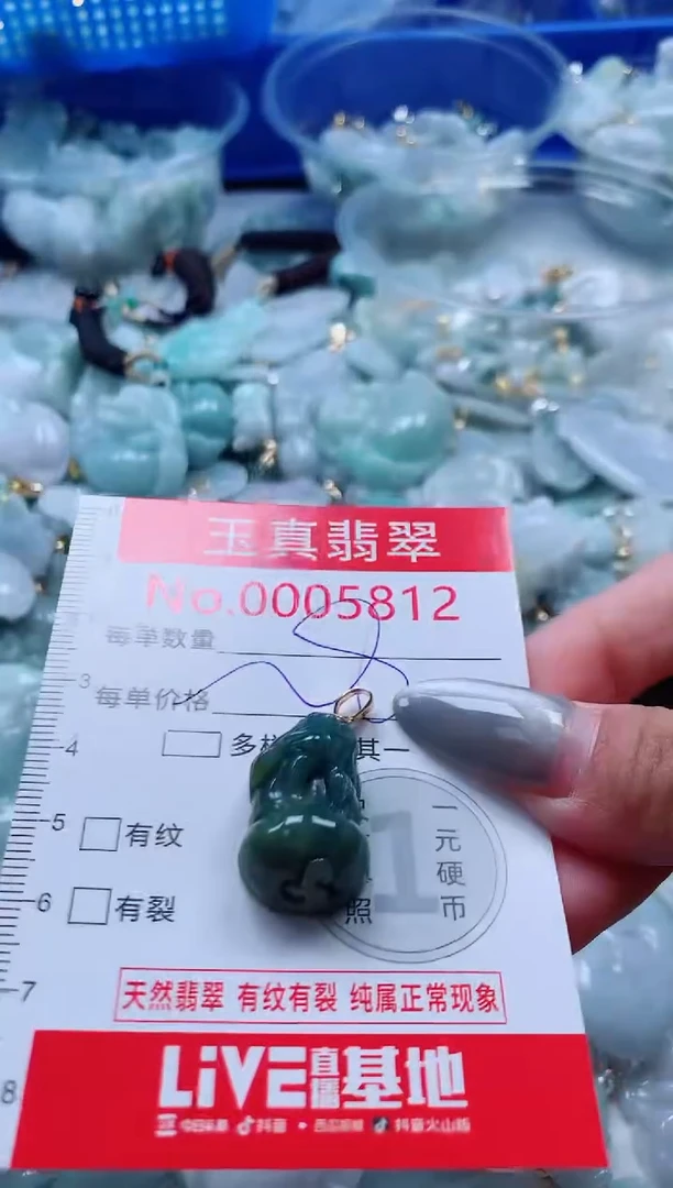 吊坠(不含链)未镶嵌翡翠5812