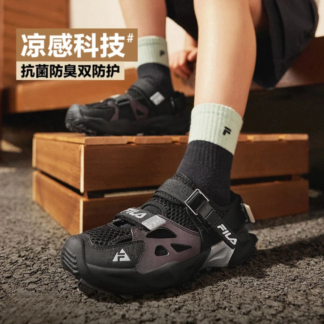 斐乐童鞋儿童凉鞋夏季款男女大童夏日包头涉水鞋K55B523802