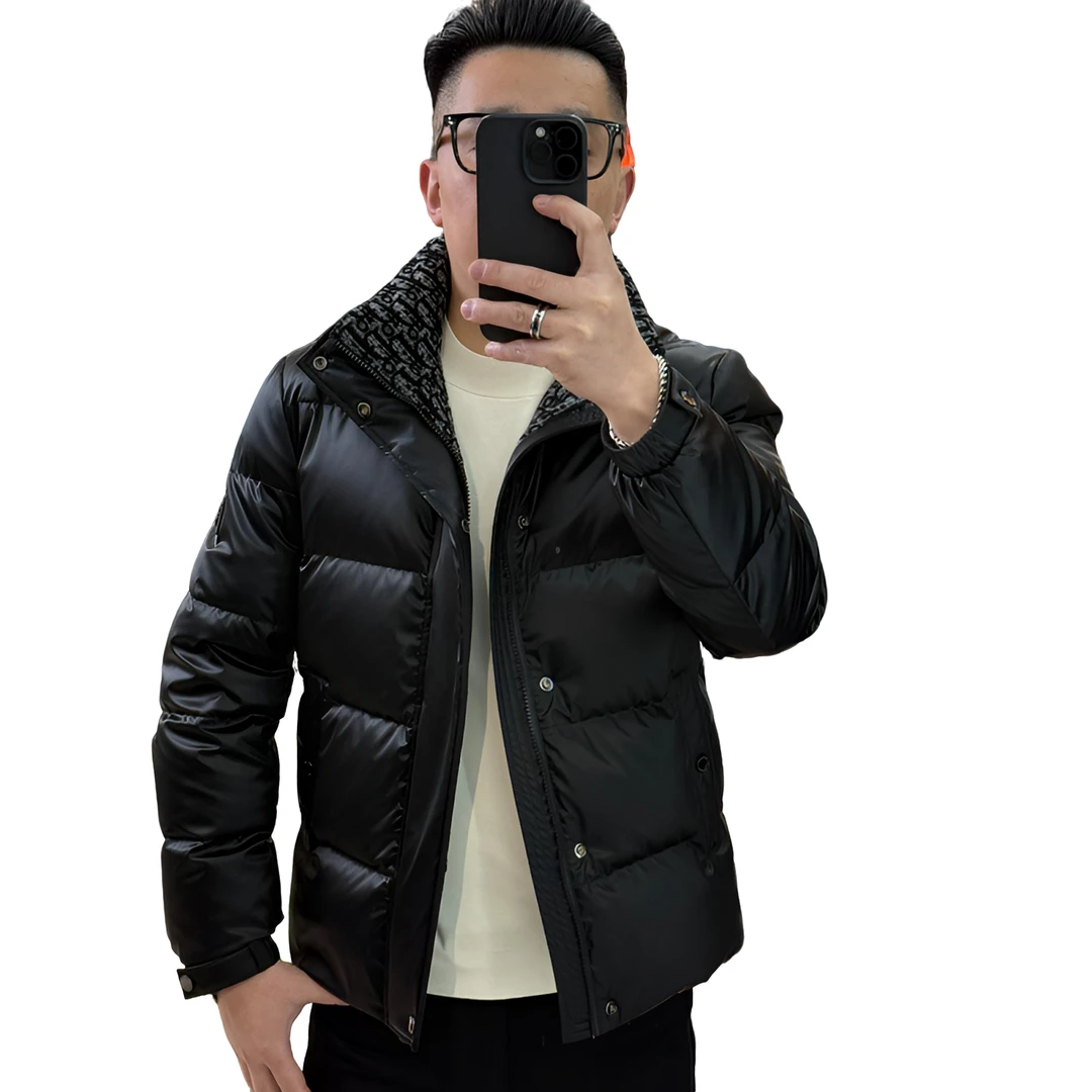 【BVCIGULM】男士轻奢羽绒服系列#26370石墨黑亚光面欧标款90绒防寒