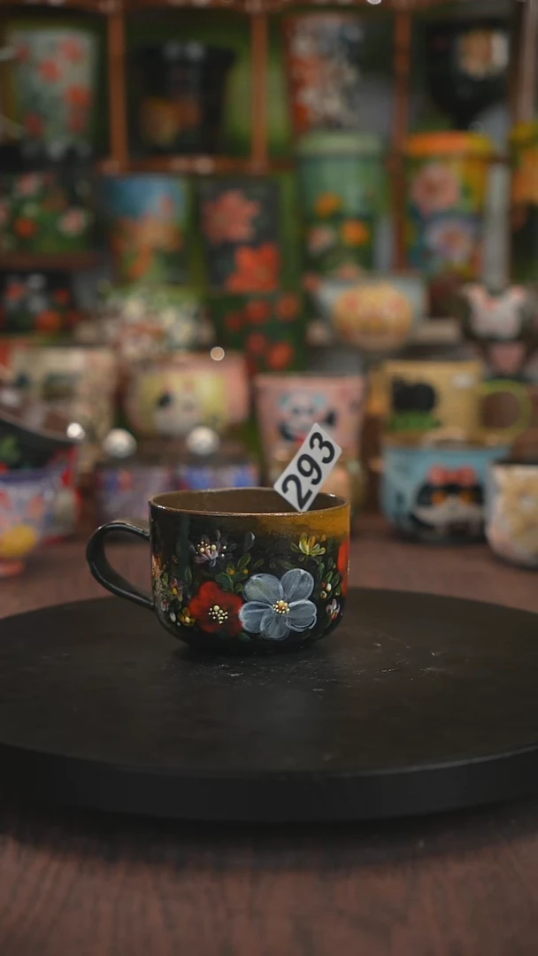 紫砂油画手绘釉下彩293