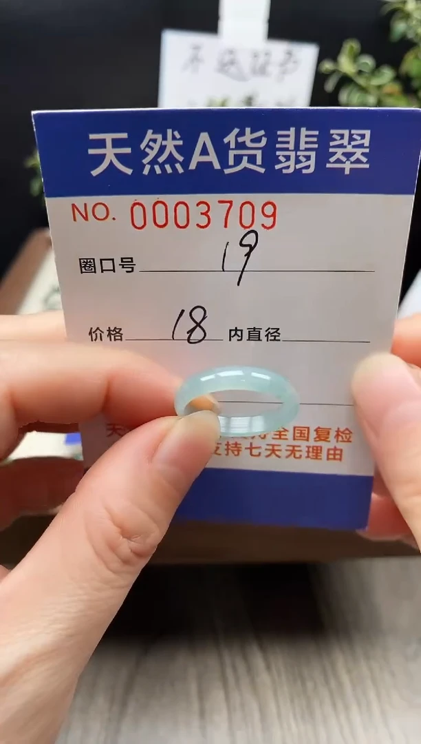 未镶嵌戒指翡翠19#
