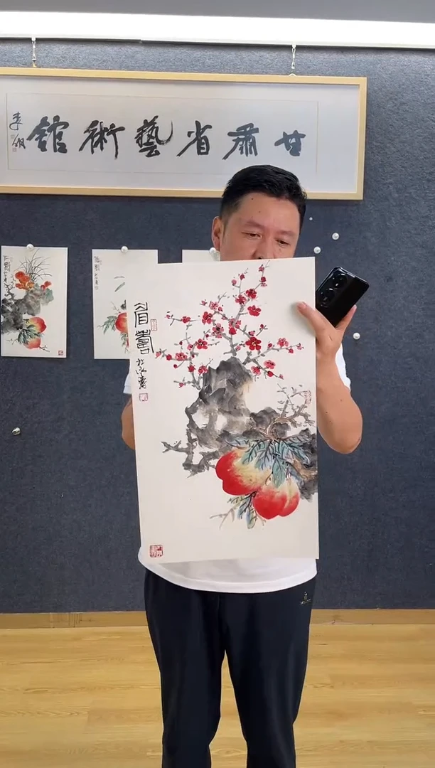 国画6023DYT眉寿30*50