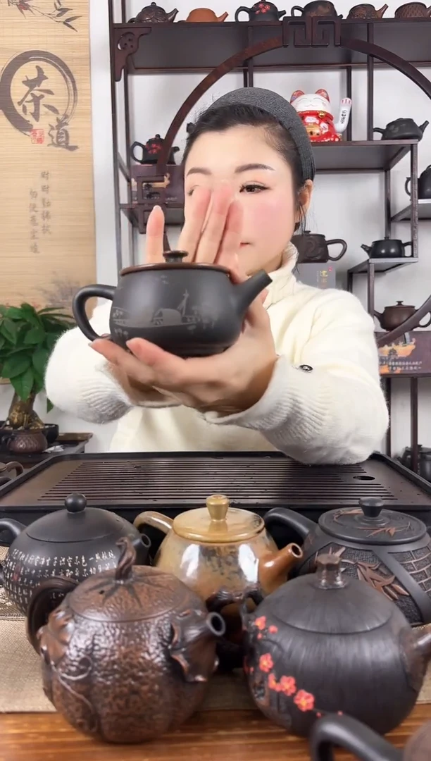 【闪购商品】壶网孔 无礼盒 垂钓 汉瓦壶200cc