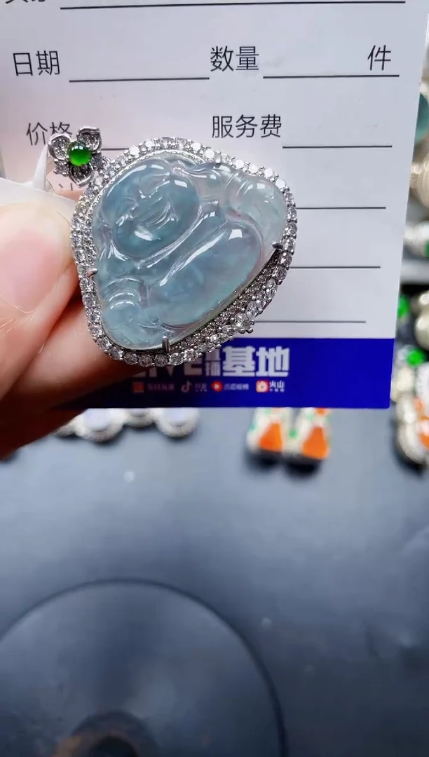 银S925镶嵌戒指翡翠288