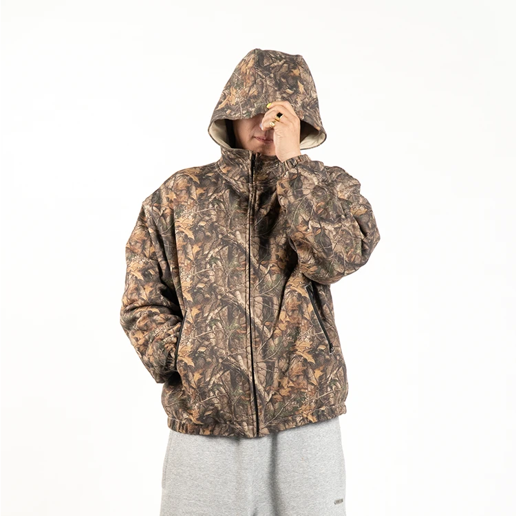 AVENUE&SON大道之子2024秋冬新款迷彩拉链卫衣 保暖 帅潮流