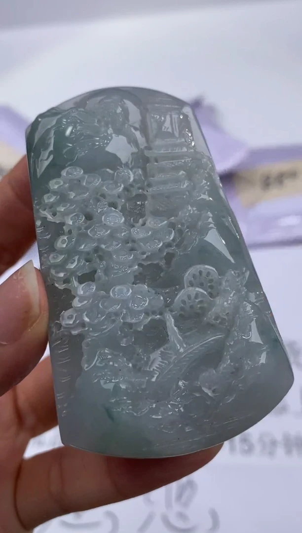 未镶嵌挂件翡翠307724     多人