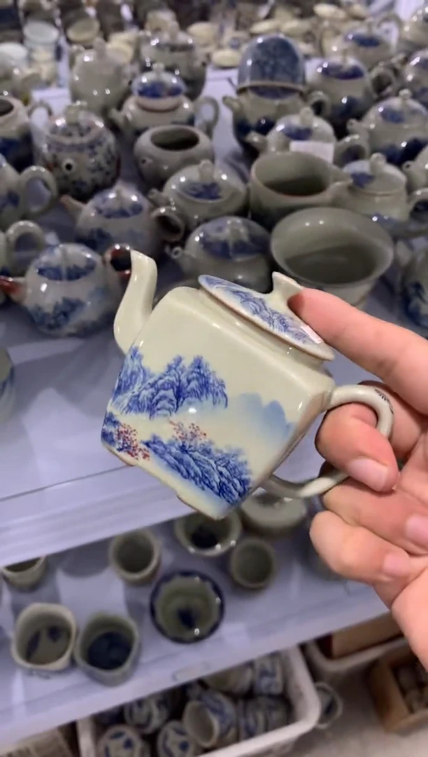 【开播福利】哥窑、羊脂玉、一壶带俩杯@@@@@@@@@