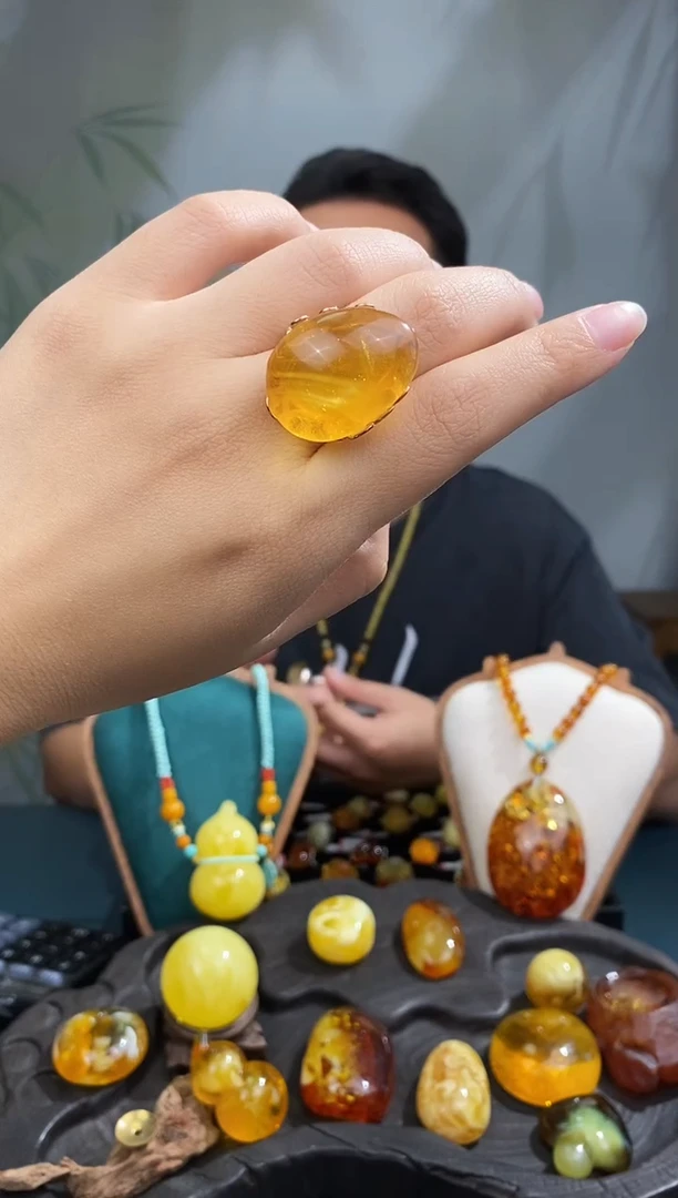 裸石琥珀未镶嵌基地发货 一物一证 顺丰包邮