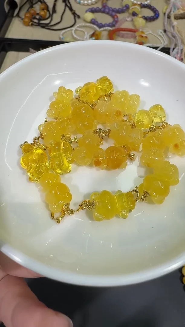 【闪购商品】琥珀颈饰银S925镶嵌X0209-1195-99多样性一件