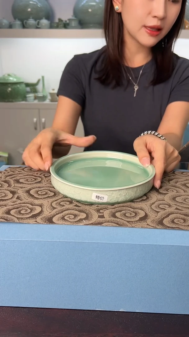 龙泉云间青瓷小米茶器