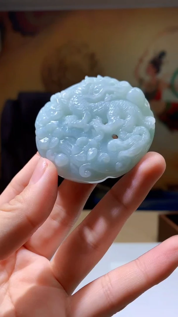 定制翡翠未镶嵌1102hm-毛货挂件30