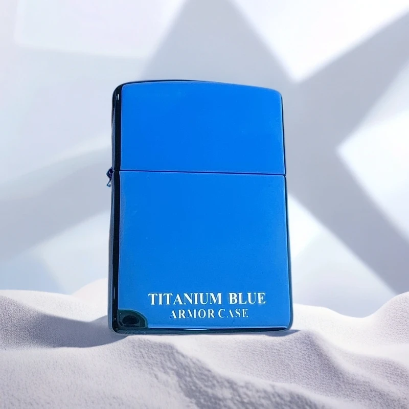 ZIPPO打火机 蓝钛 DY盔甲煤油打火机 DYJ1