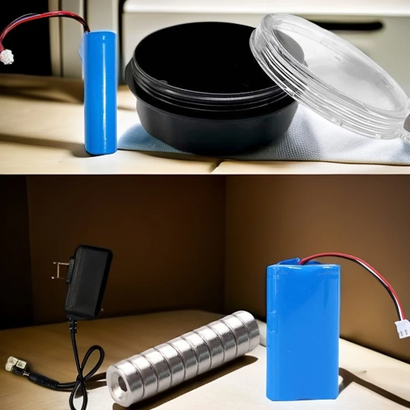 家用5G防盗户外报警器配件含磁铁电池充电器及圆形方形外壳塑料