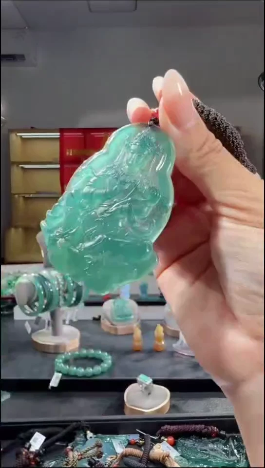 吊坠(不含链)未镶嵌翡翠观音