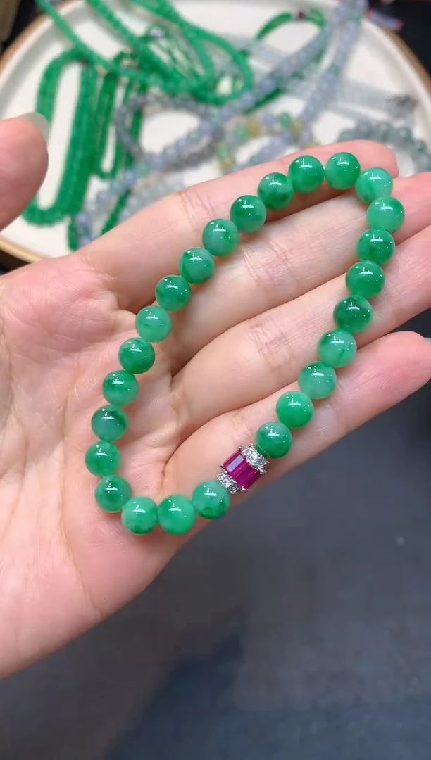 未镶嵌手串翡翠W956|14800