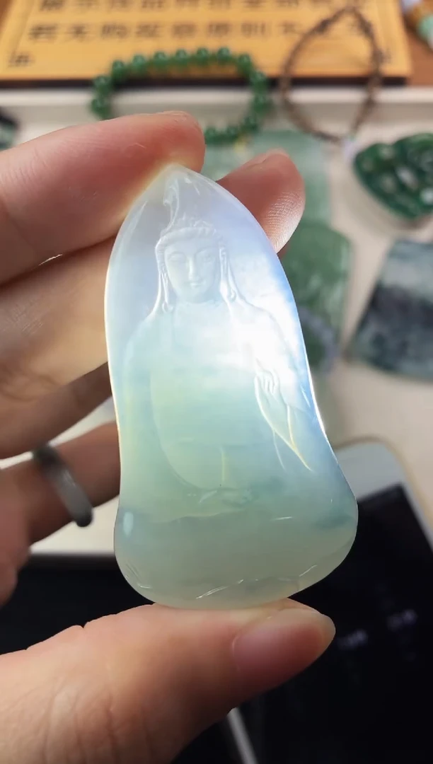 定制翡翠未镶嵌夕****~5016毛货不退不换