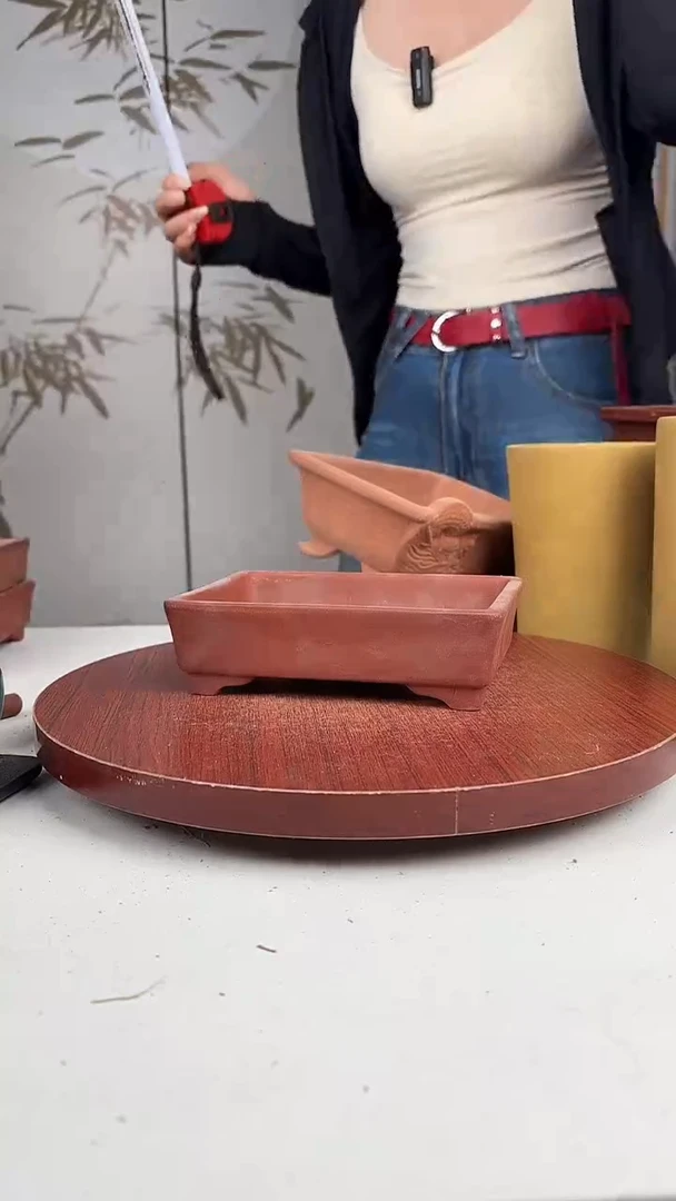 紫砂花盆浅草紫砂花盆