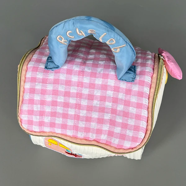 2025新款可爱小房子化妆包女大容量便携旅行手提三室一厅洗漱收纳