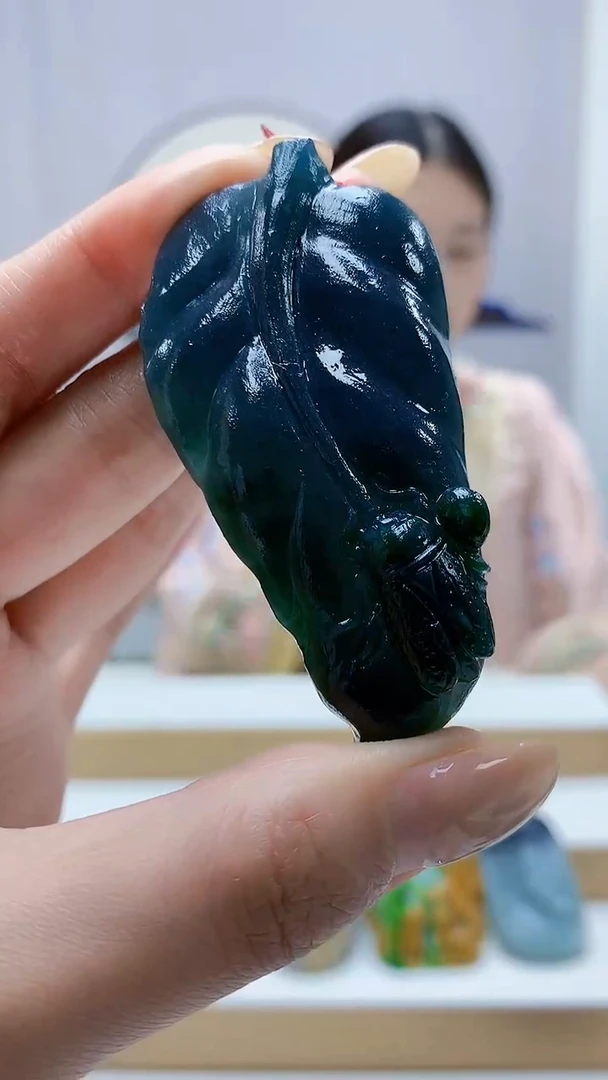 未镶嵌定制翡翠4812MM-毛货挂件163