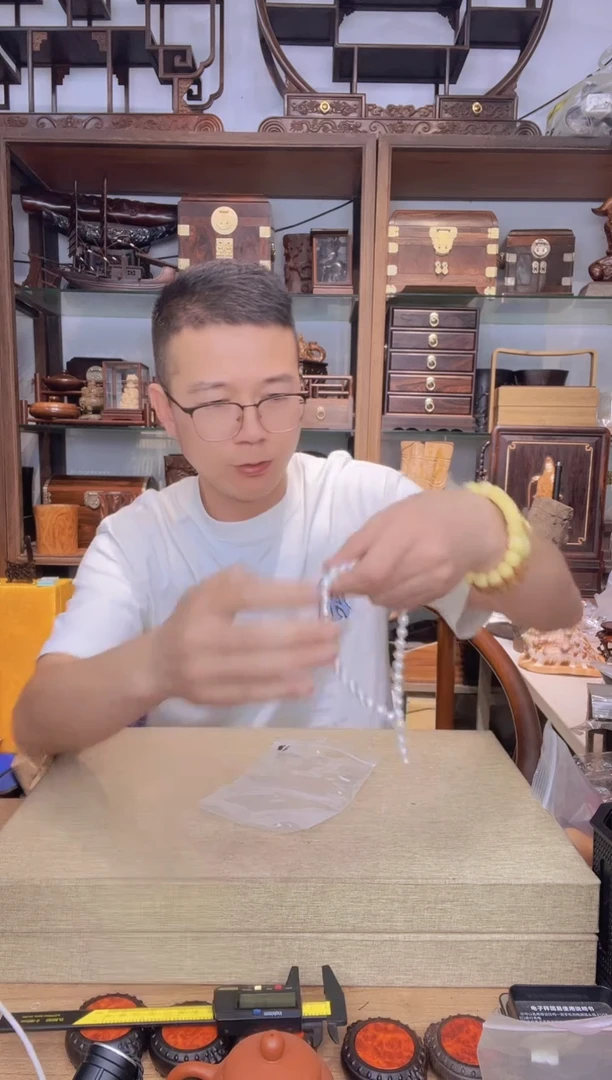乌木类架子079珍随形珠子长链