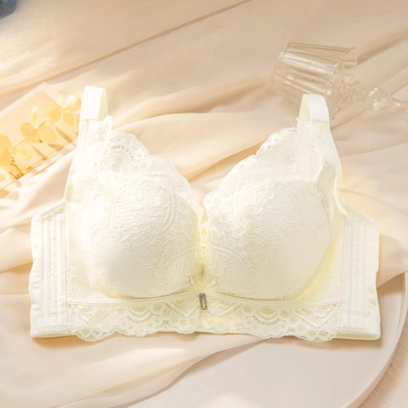 专柜无钢圈小胸聚拢内衣女精油杯防下垂矫正文胸调整型防下垂胸罩