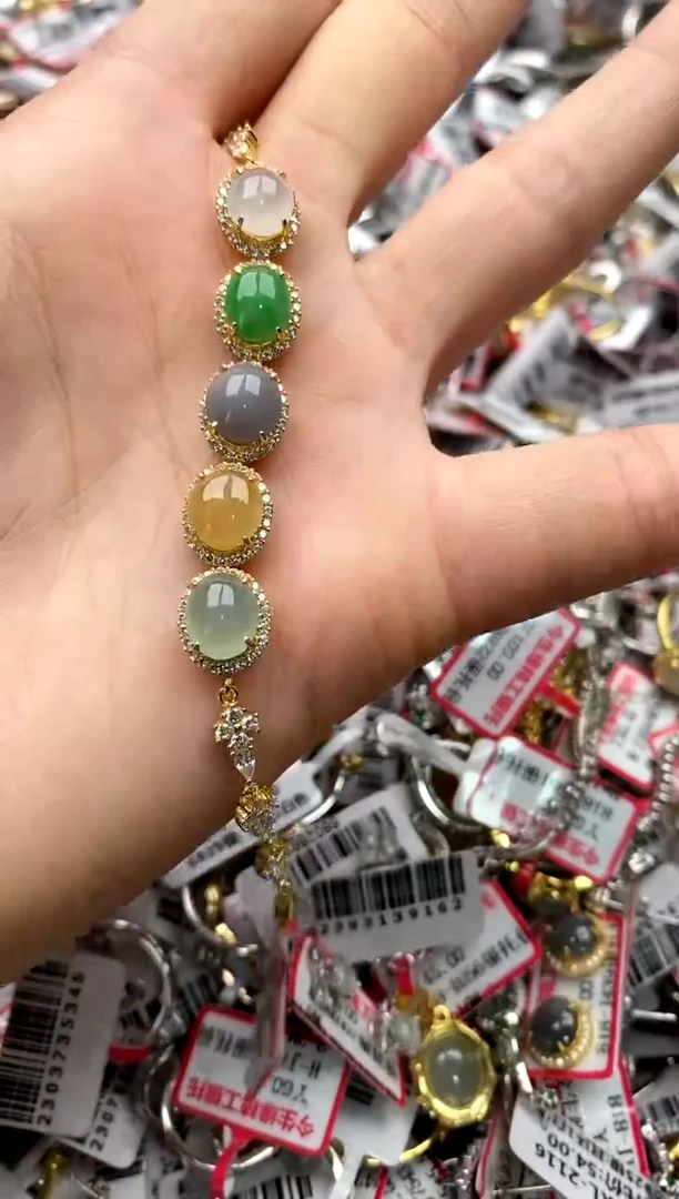 【闪购商品】翡翠戒指银S925镶嵌3333333     6