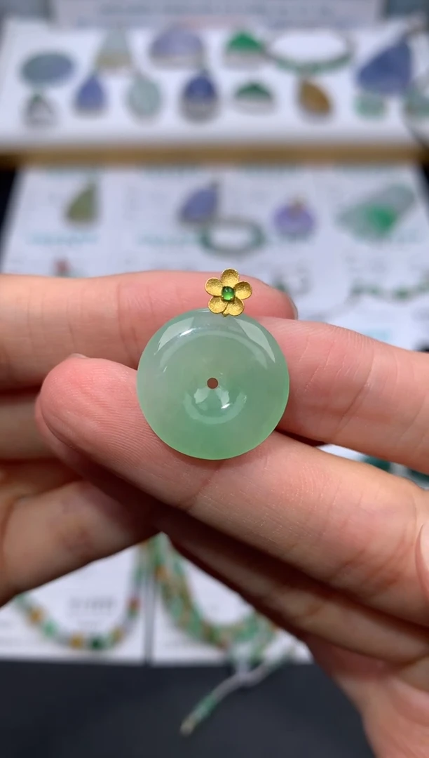 定制翡翠18K金镶嵌模式推广期24小时鉴赏期