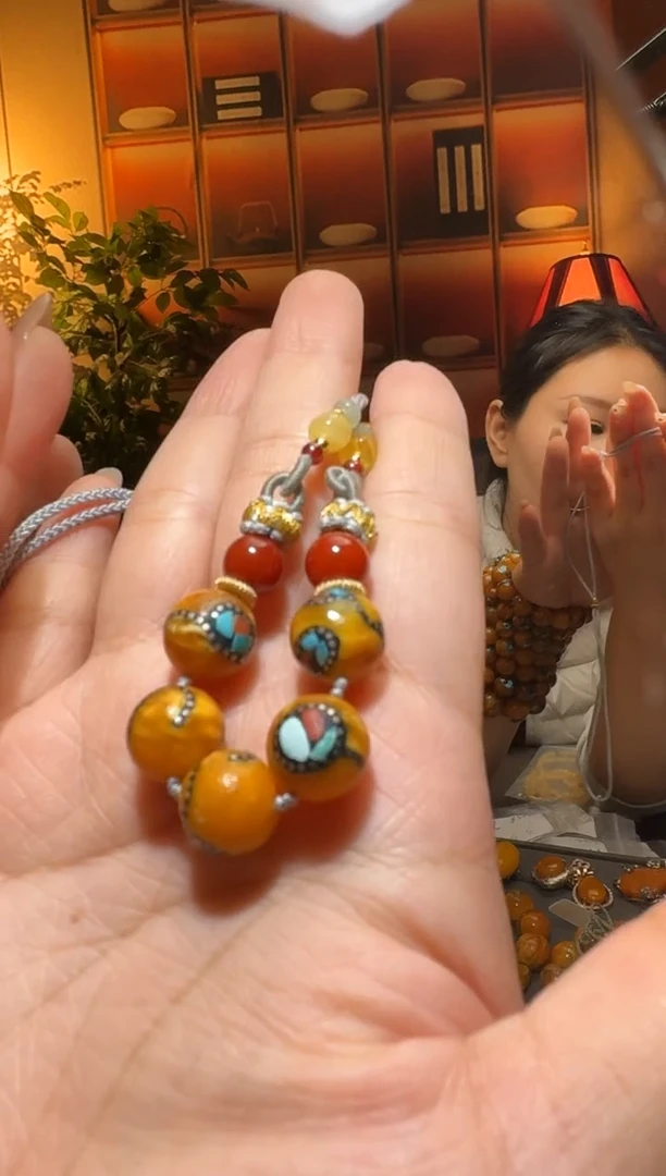 蜜蜡颈饰未镶嵌354天然蜜蜡珠宝奇石全都保真