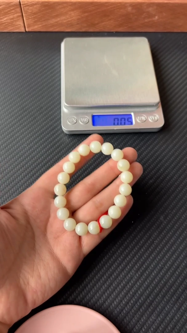 【闪购商品】和田玉手链未镶嵌且末微色差米达卡10 L