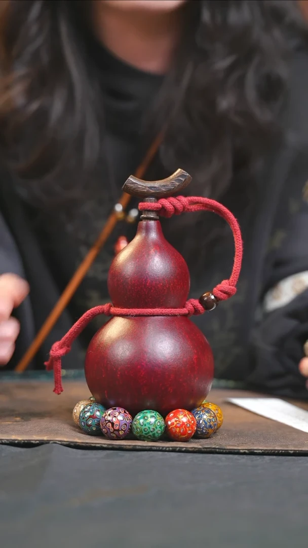 【闪购商品】YT106枣红色小容量酒葫芦随缘发
