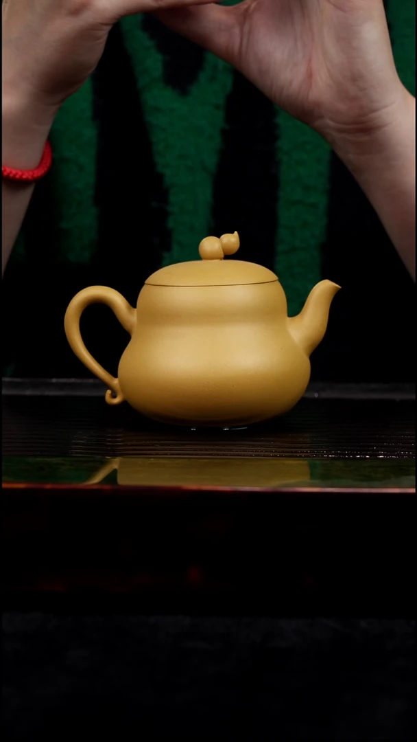 茶壶紫砂半手工黄金段葫芦