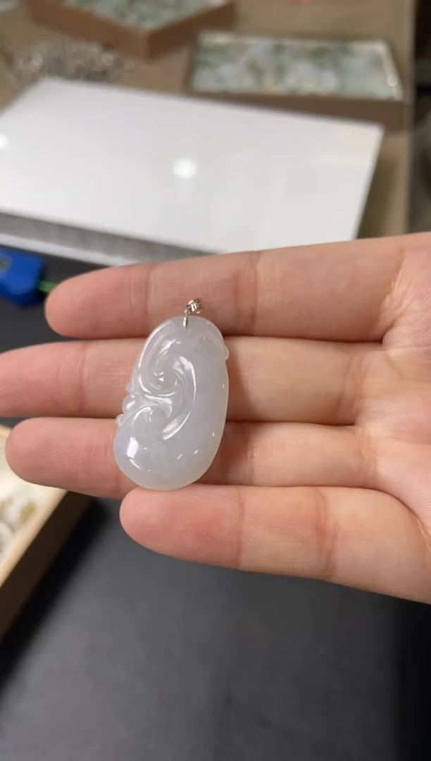 颈饰未镶嵌翡翠天然翡翠a货34多样性发一