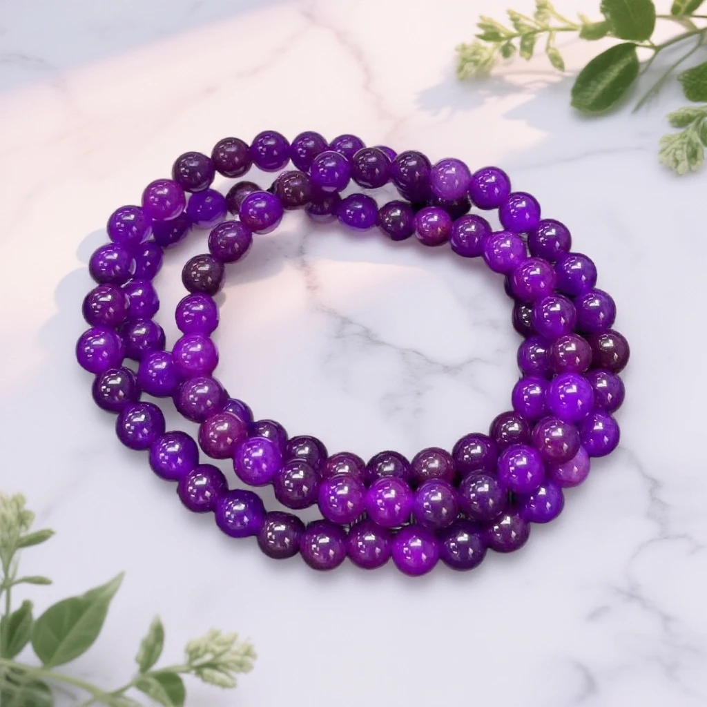 【大喜】深紫苏多圈6m手链KSU/WD81精致手链女士多样性发一